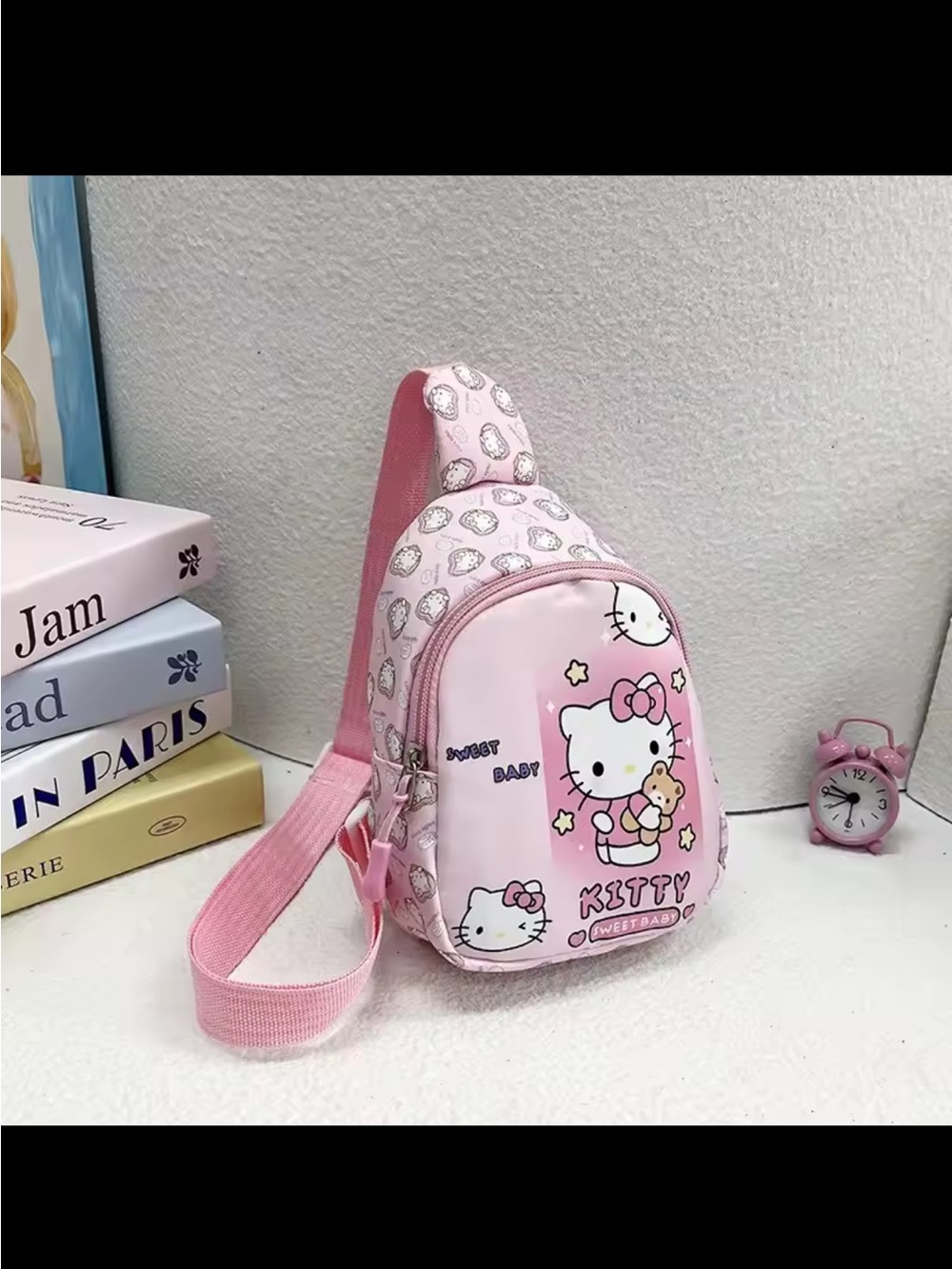 Hello Kitty Pink Crossbody Sling Bag
